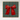 Framed artwork of a red bow on a plaid background