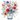 flowers in mason jar patriotic colors
