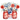 Red white and blue flowers in mason jars