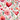 Red heart valentine's png print