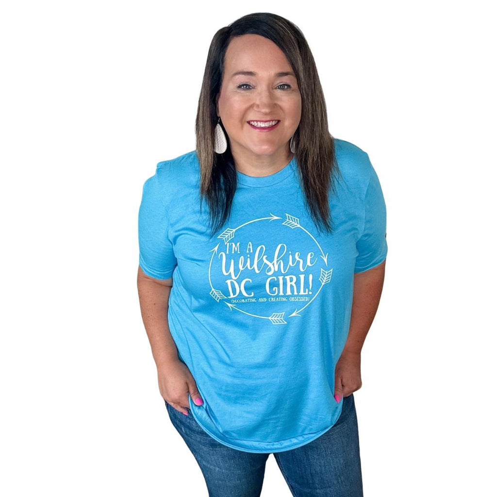 Wilshire DC Girl T shirt in blue 