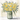mason jar with yellow flowers and greenery