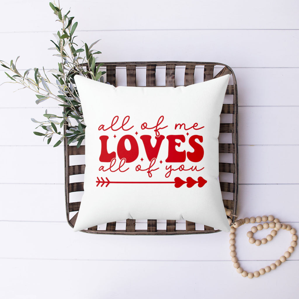 All Of Me Loves All Of You Pillow Cover