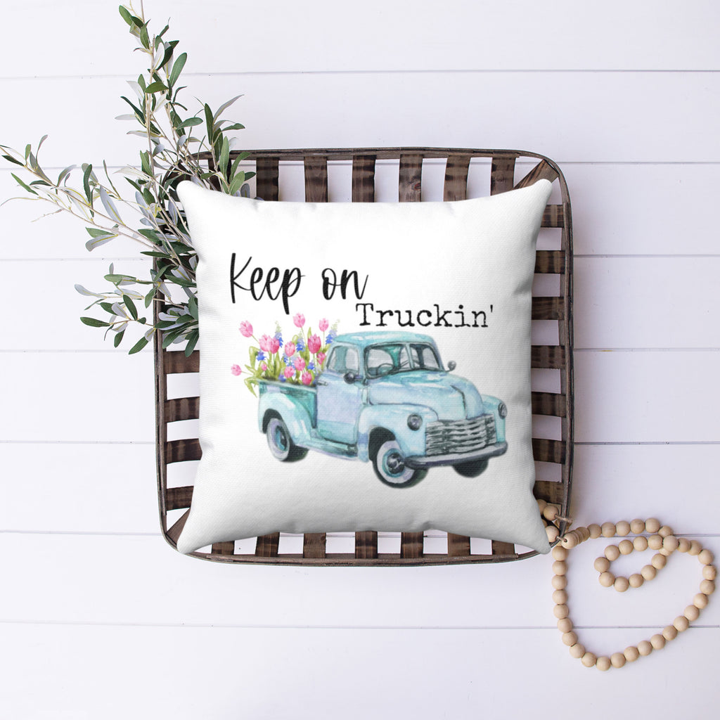 Keep On Truckin' Pillow Cover