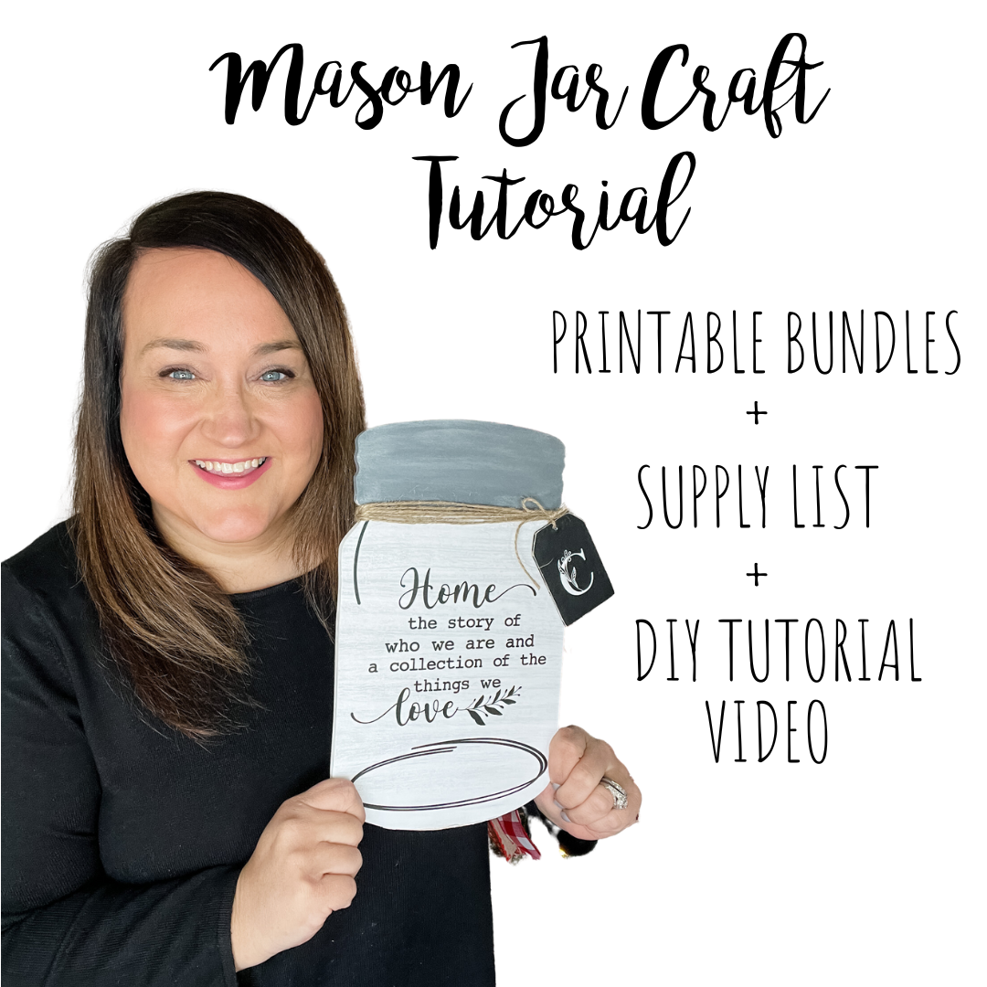 Mason Jar Printable Craft Tutorial Wilshire Collections Wilshire