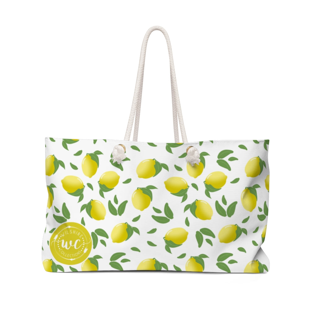 Lemon Weekender Bag front