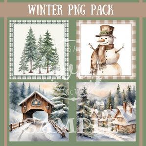 Winter png pack digital files 