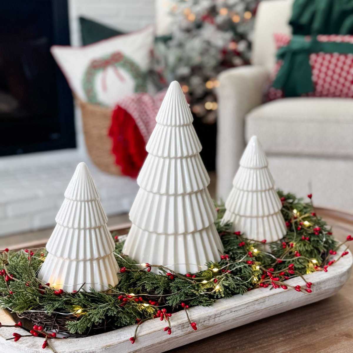 Christmas Dough Bowl & Decorative Bowl Styling