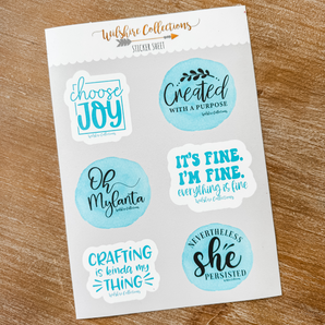 Wilshire Collections brand stickers 