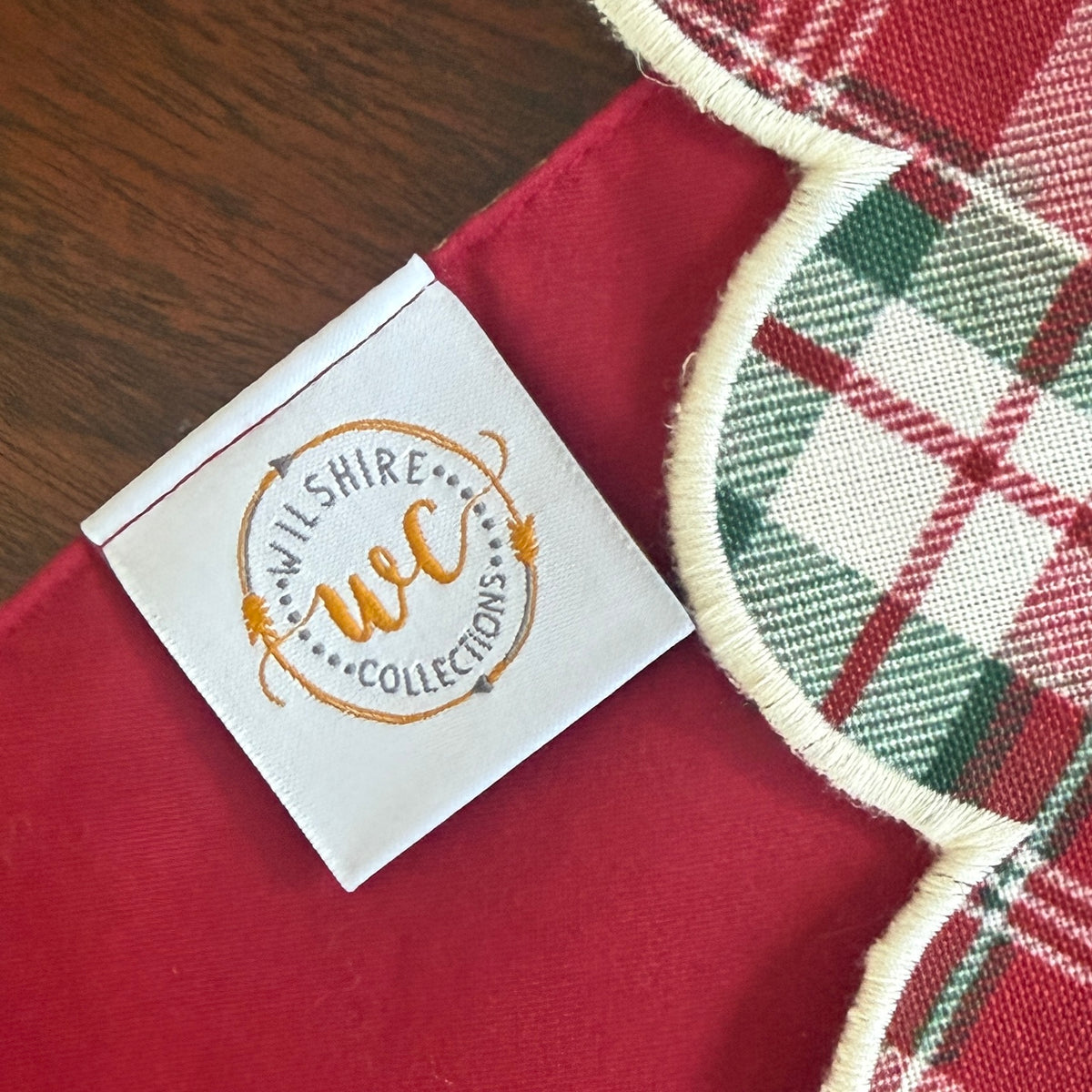 Christmas Plaid Scalloped Table Runner sneak peek 2