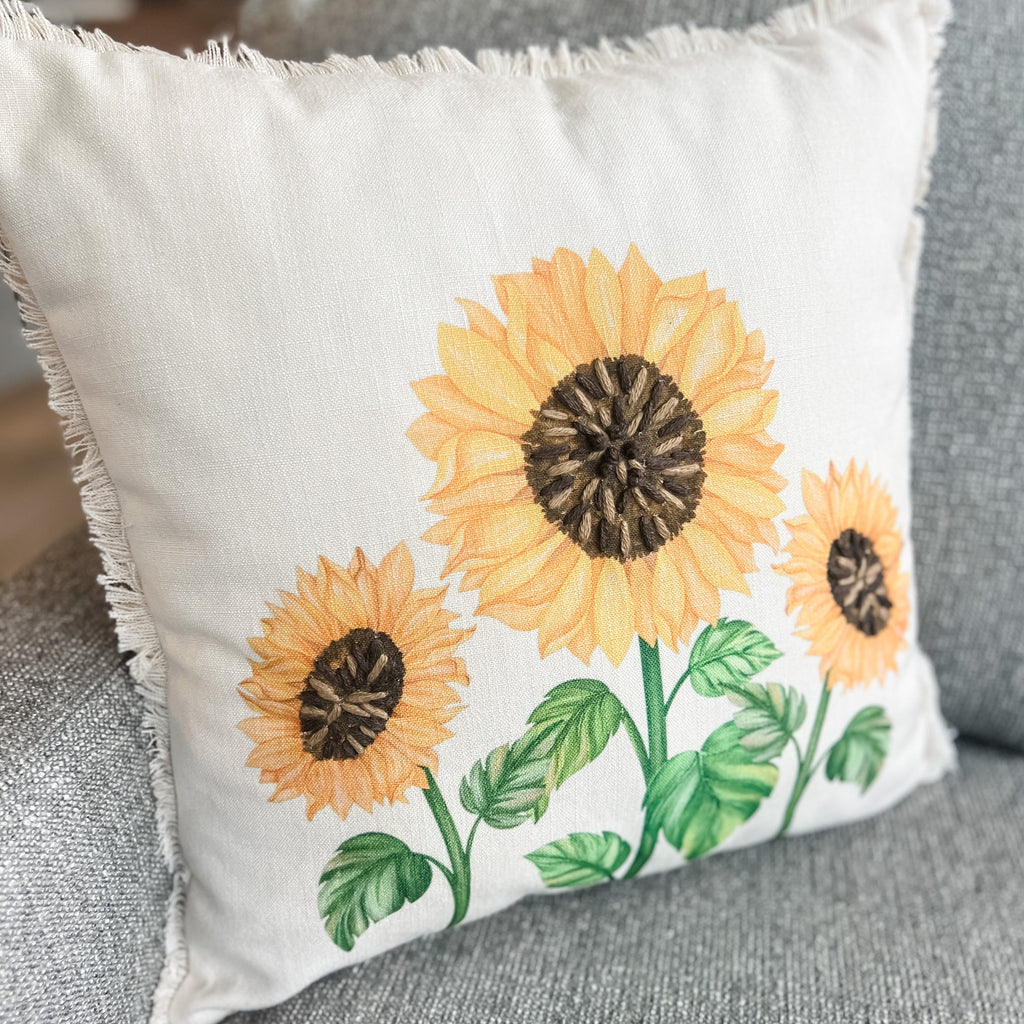 Sunflower Pillow Cover by Wilshire Collections