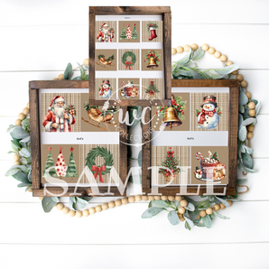 Christmas themed printable for crafts
