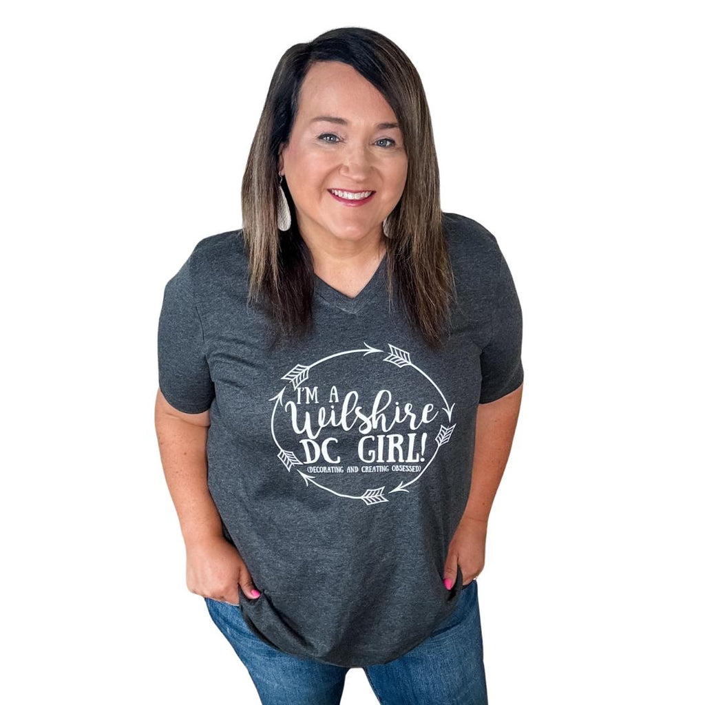 V neck Wilshire Collections DC Girl t shirt 