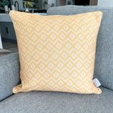 yellow pattern back of daisy pillow cover 