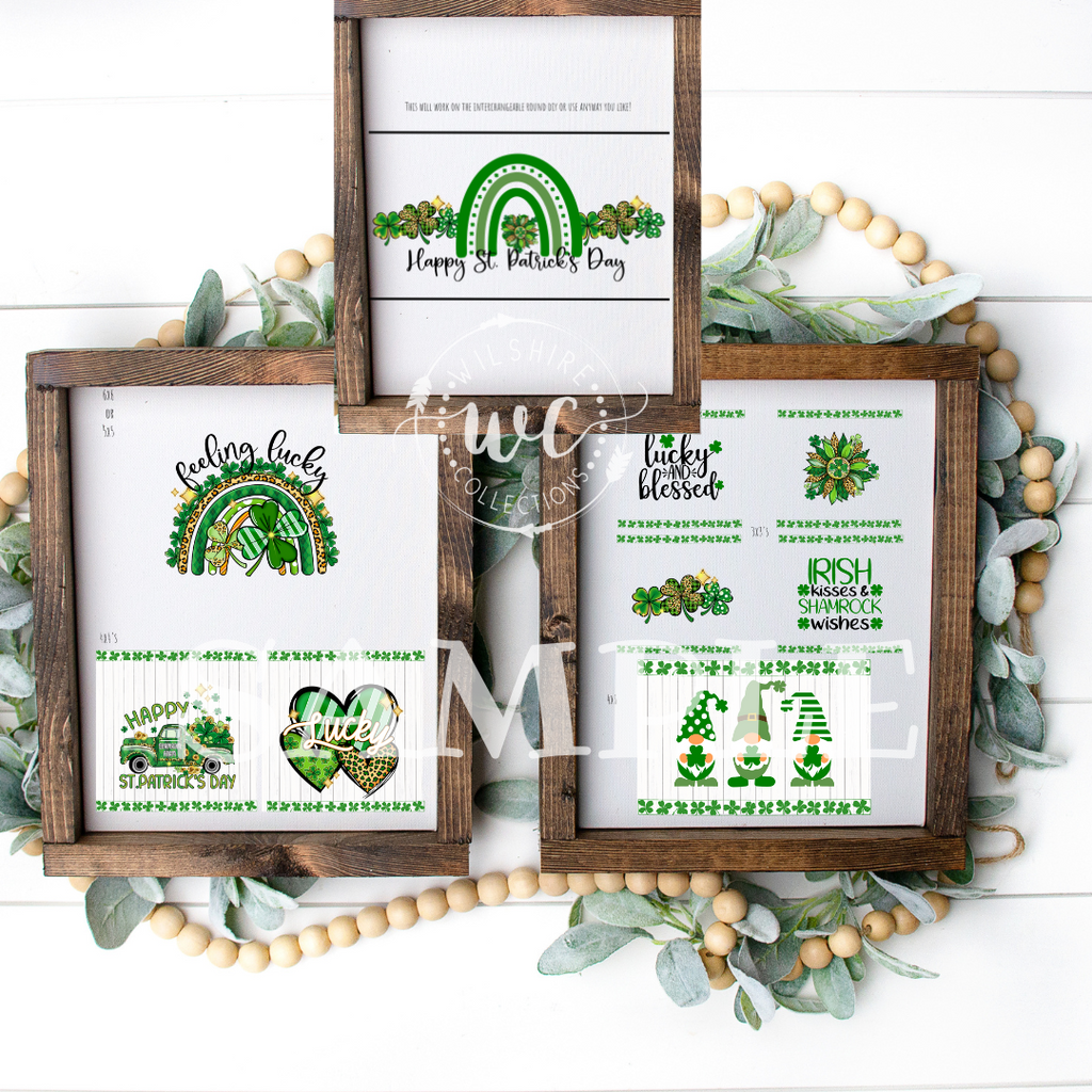 st. patrick's day printable green and bright 