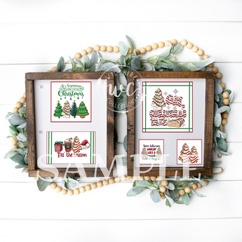whimsical Christmas tree printable 