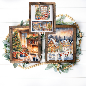 Christmas Home Scenes Printable Crafters Bundle