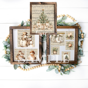Neutral Christmas Vibes Printable Crafters Bundle