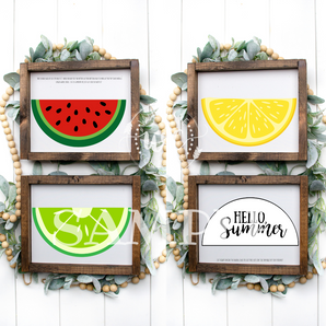 summer fruit round printable 