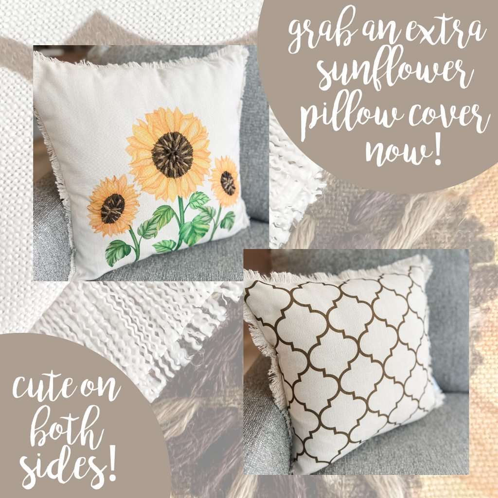 Sunflower Pillow Cover by Wilshire Collections