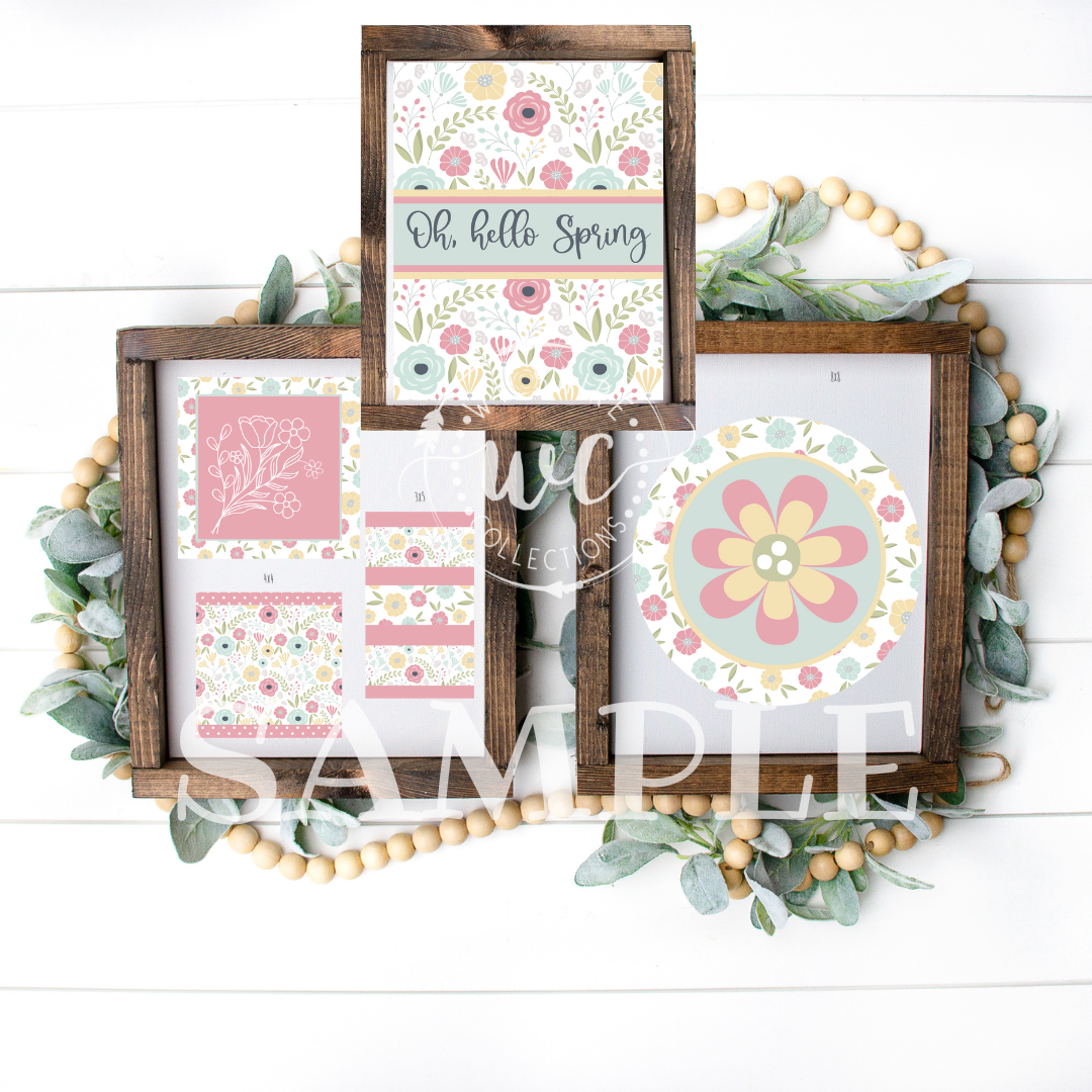 Fun Spring Flowers Printable Crafters Bundle | Wilshire Collections