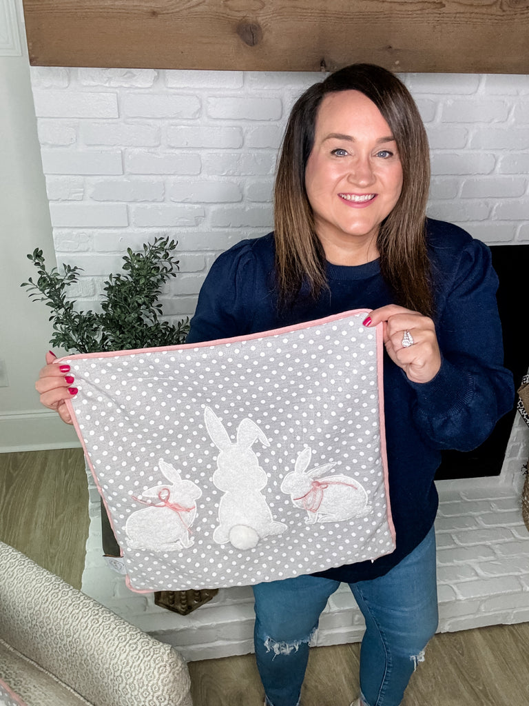 Bunny Pillow Cover by Wilshire Collections stacey