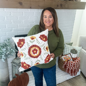 Fall Floral Pillow Cover by Wilshire Collections