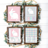 Plaid bunny prinntable 
