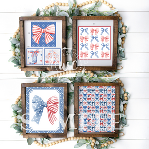 Patriotic Bow Printable Bundle