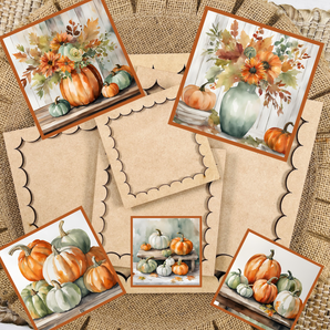 Pumpkin vintage color printables 