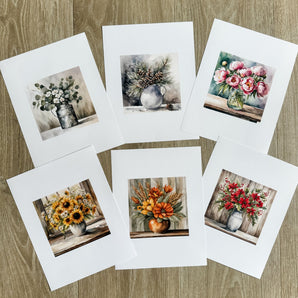 SEASONAL FLORALS PRINTABLES