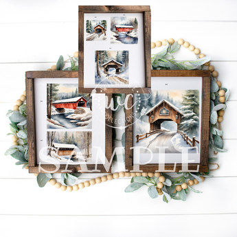 snow covered printable