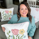 Spring Floral Pillow Cover by Wilshire Collections stacey collins