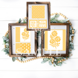 yellow summer floral printable 