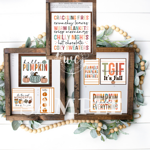 Fall sayings printable bundle for crafts