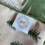Wilshire collections tag on pillow cover 
