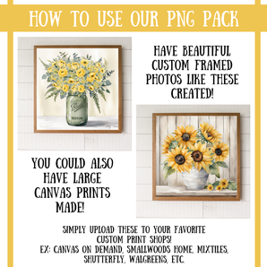 image on how to use floral png pack 