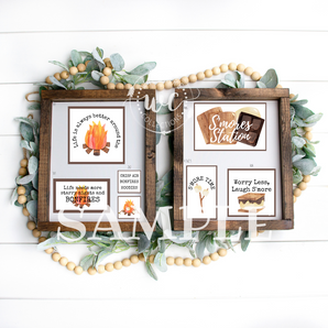 s'mores printable with bonfire 