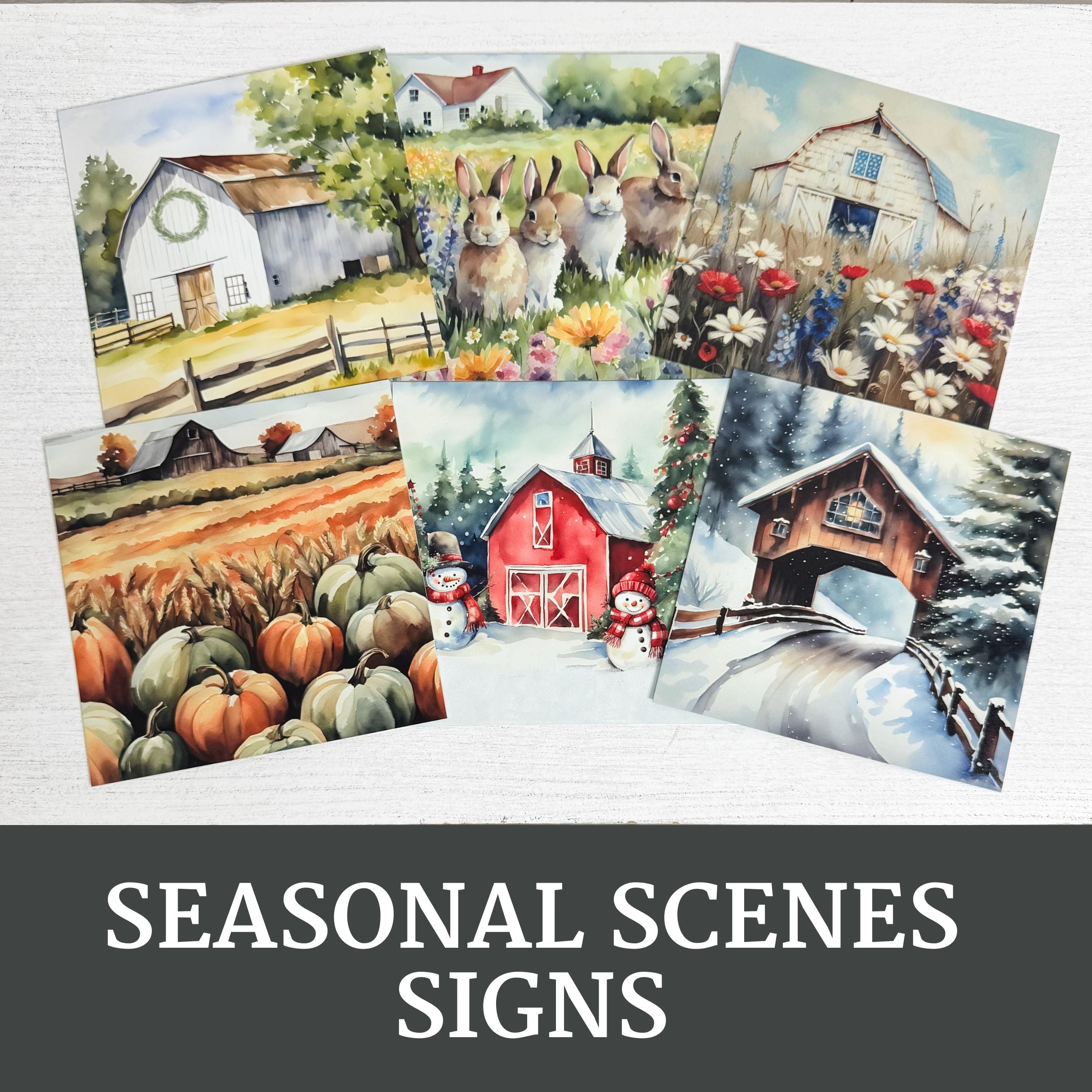 seasonal scenes inserts