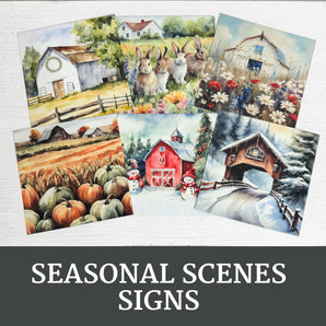 seasonal scenes inserts