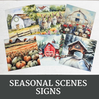 seasonal scenes inserts