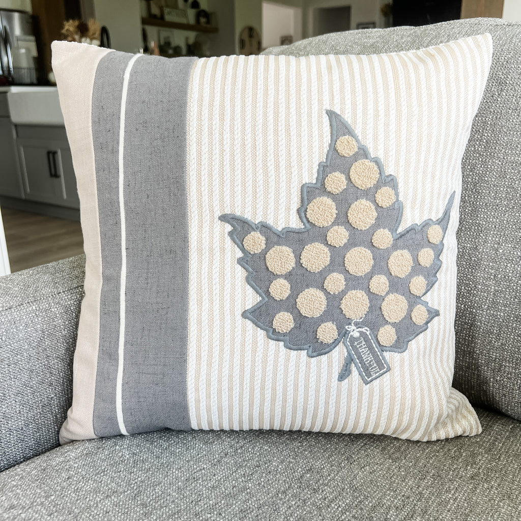 Leaf Pillow Cover by Wilshire Collections front