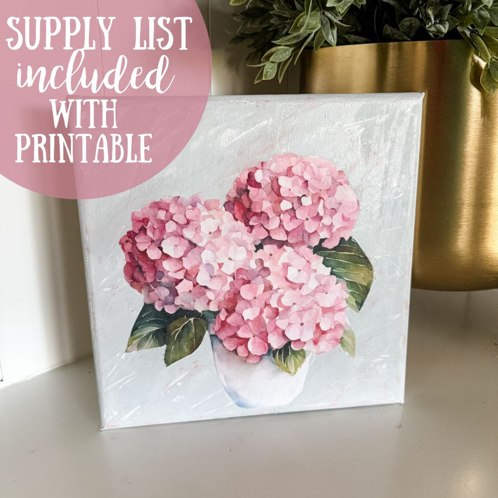 Spring Hydrangea Printable craft