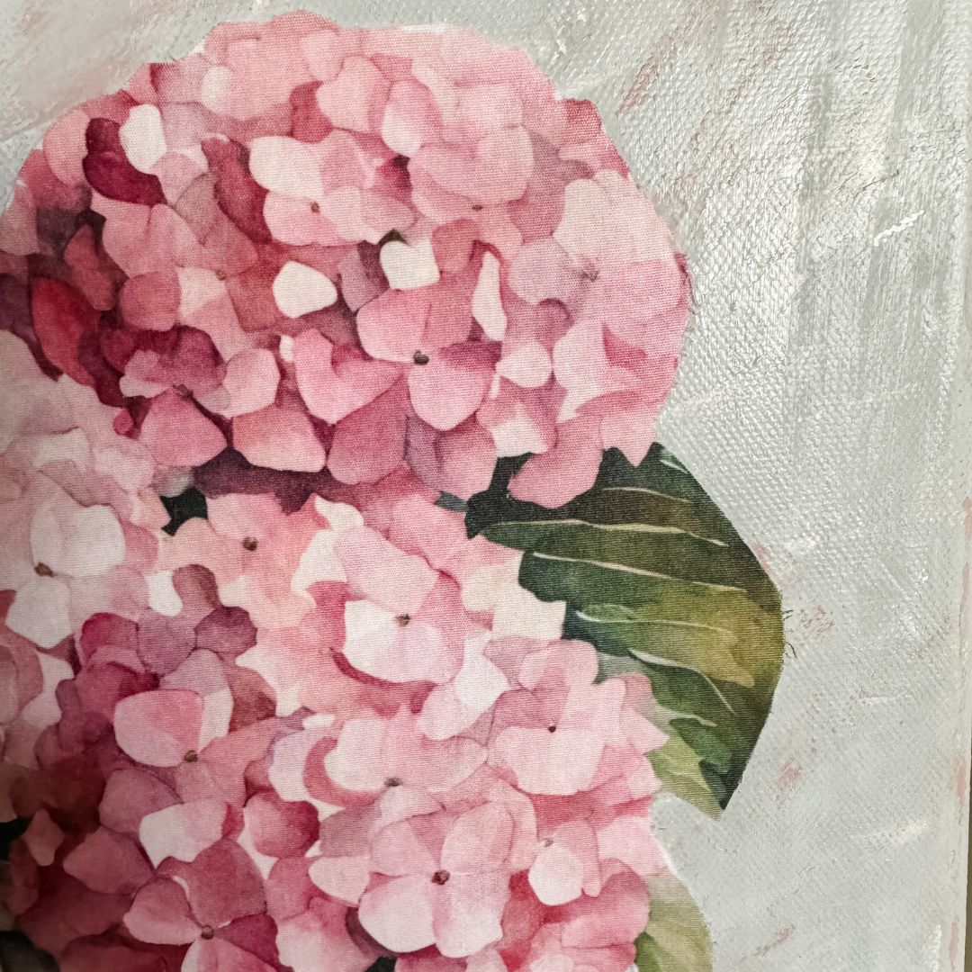 Spring Hydrangea Printable craft detail