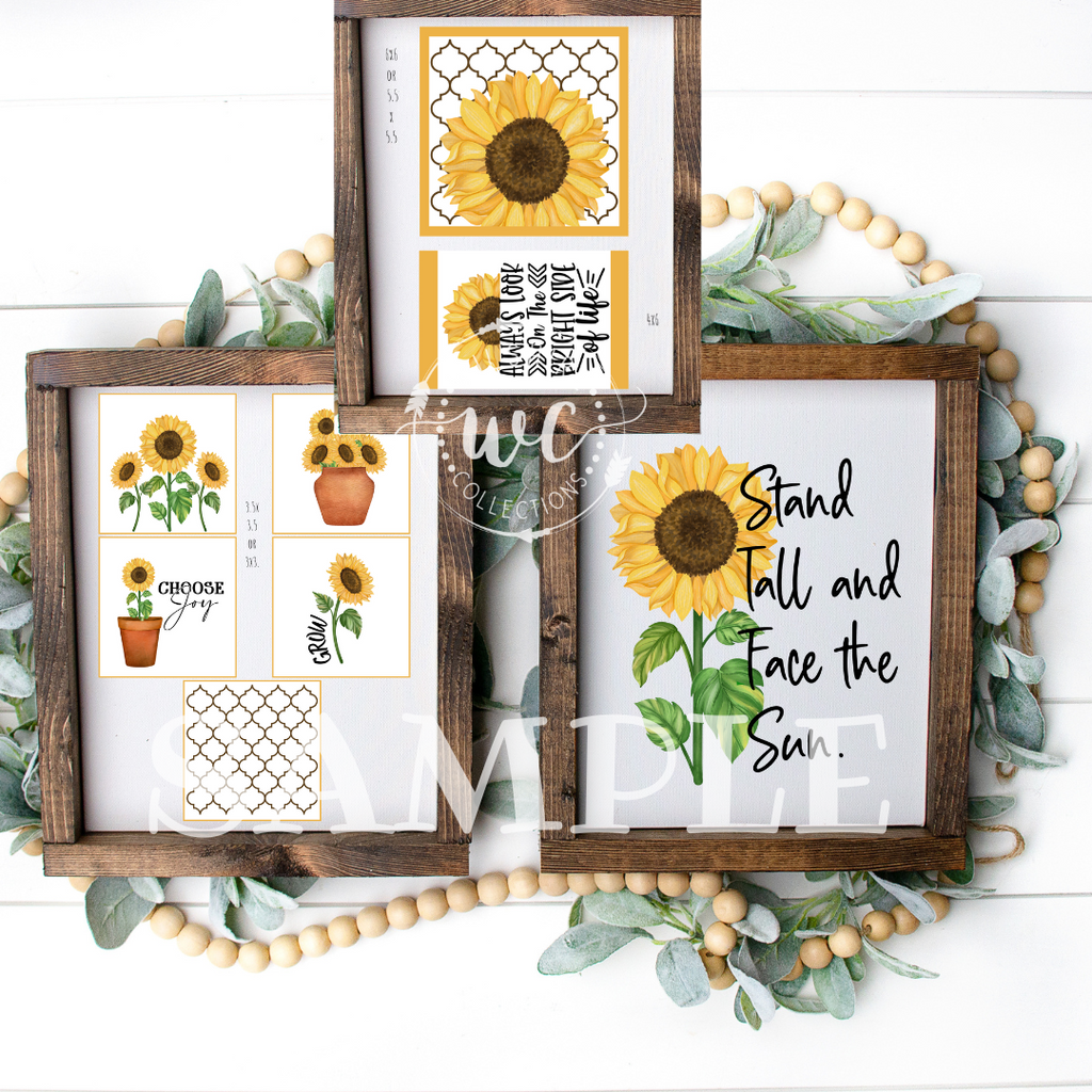 Sunny Sunflowers Printable Crafters Bundle