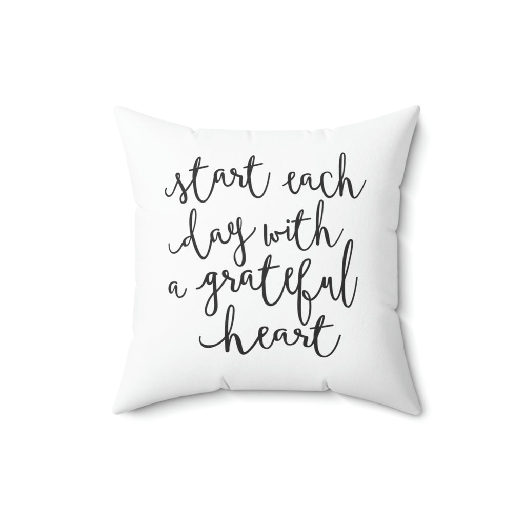 Grateful Heart Pillow Cover