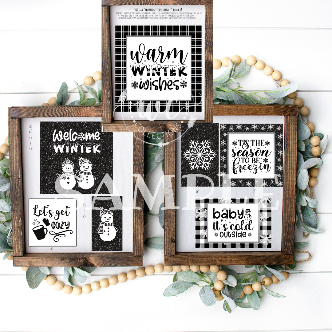 Warm Winter Wishes Printable Crafters Bundle