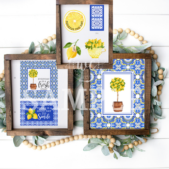 Blue Lemon Love Printable Crafters Bundle