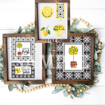 Black Lemon Love Printable Crafters Bundle