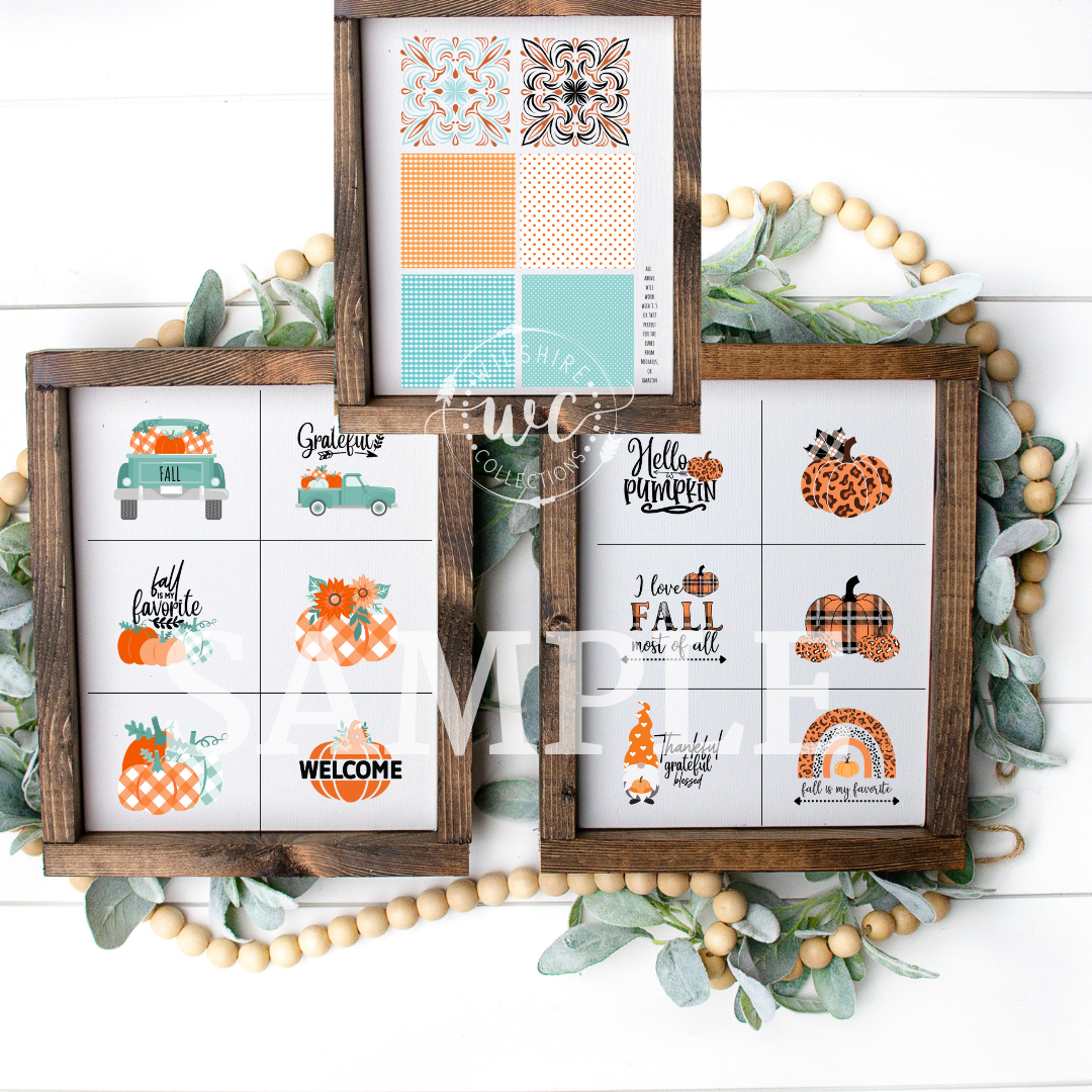 Fall Cube Printable Crafters Bundle | Wilshire Collections